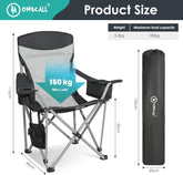 Camping And Beach Folding Chair 95x60x110cm -Black & White